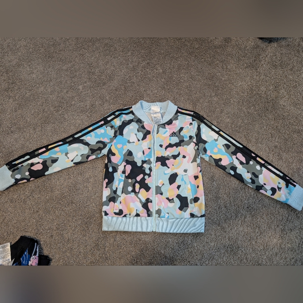 Adidas Blue Camouflage Track Jacket